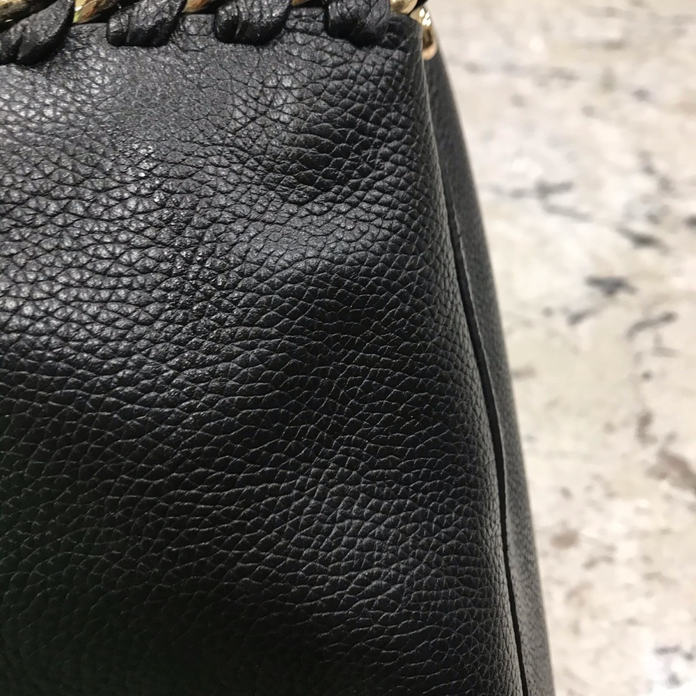Coach Black Shoulder Bag with Gold Accents - Picture 13 of 13